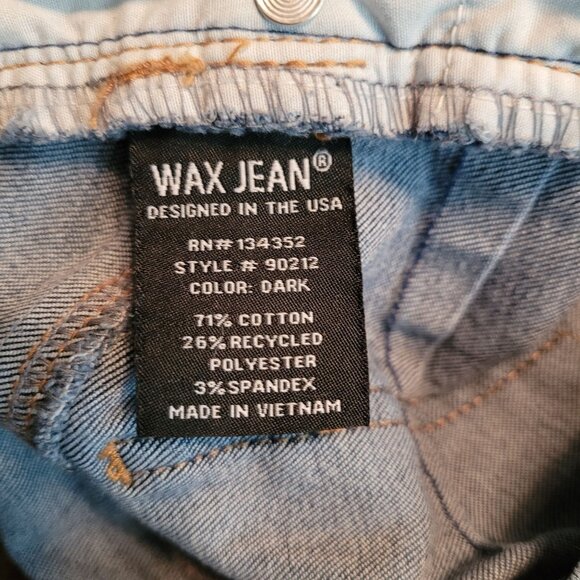 Wax Jeans Size 28 Mid Rise Skinny Medium Light Wash Ripped Stretch Denim - Picture 4 of 10